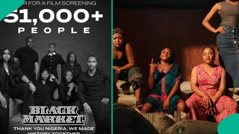 Nollywood Sets Guinness Record with 51,000-Person Screening of 'Black Market'