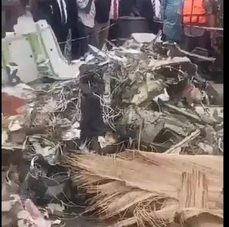 Nigerian Air Force Recovers Components from Crash Site