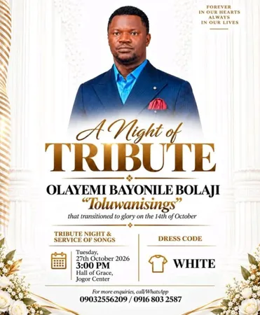Gospel singer Toluwanisings honored with tribute event