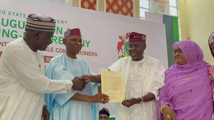 Abba Yusuf Swears In New Commissioners in Kano State