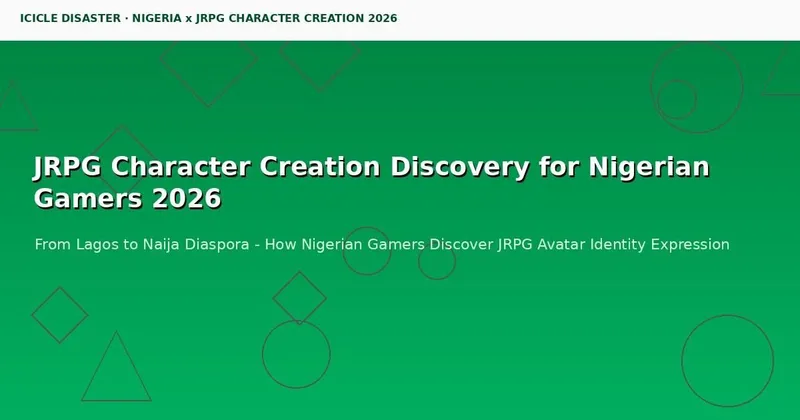 Nigerian Gamers Embrace JRPG Character Creation Trends