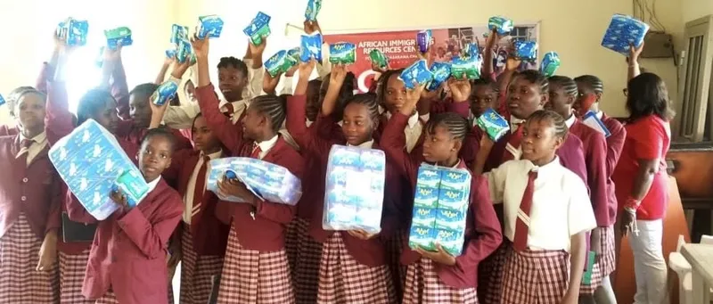 GAGAP Distributes Sanitary Pads to Female Students
