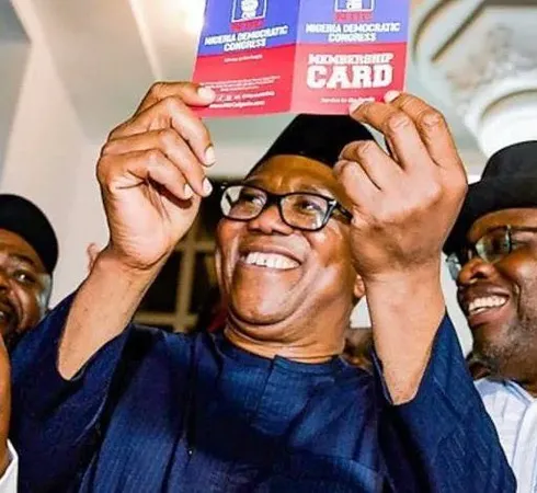 INEC Uploads Peter Obi's Name as NDC Presidential Candidate