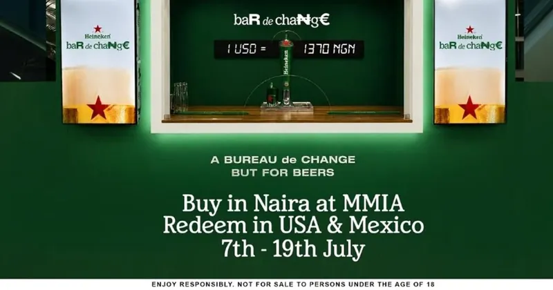Heineken Launches Bar De Change for Nigerian Travelers
